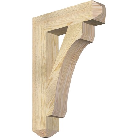 Ekena Millwork Legacy Craftsman Rough Sawn Bracket, Douglas Fir, 4"W x 18"D x 26"H BKT04X18X26LEC04RDF